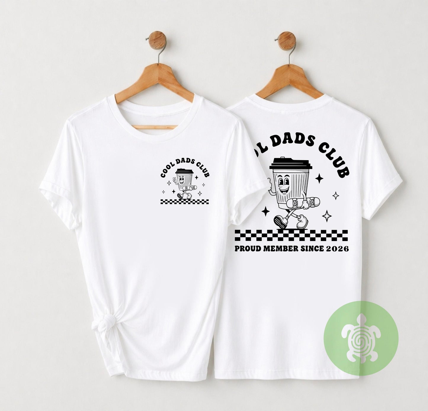 Matching Cool Dads Club T-Shirts, Cool Kids Club, Babygrow, Father's Day, Dad Gift, Retro Style tshirt, Custom Est Date, Baby, New Father