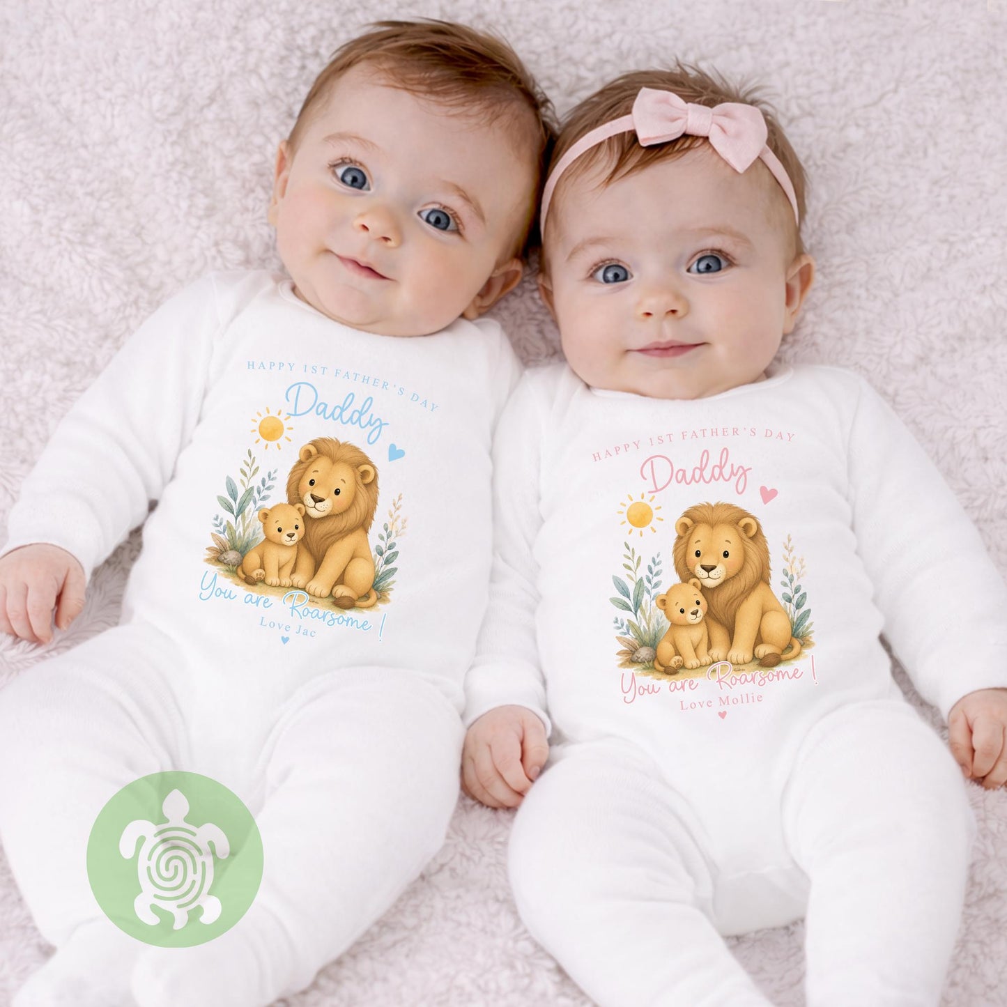 Personalised Happy First Father's Day, Newborn babygrow, First Father’s Day, Babis 1st Fathers day, You are Roarsome, Gifts for 1st time Dad