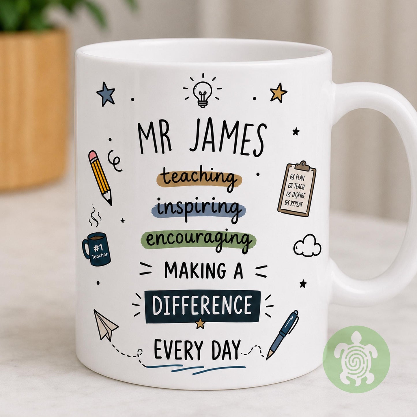Personalised Teachers Mug, Thank You Gift, Teacher Mug With Name, Teacher Appreciation, Gift End of Term, Gift Class Gift,