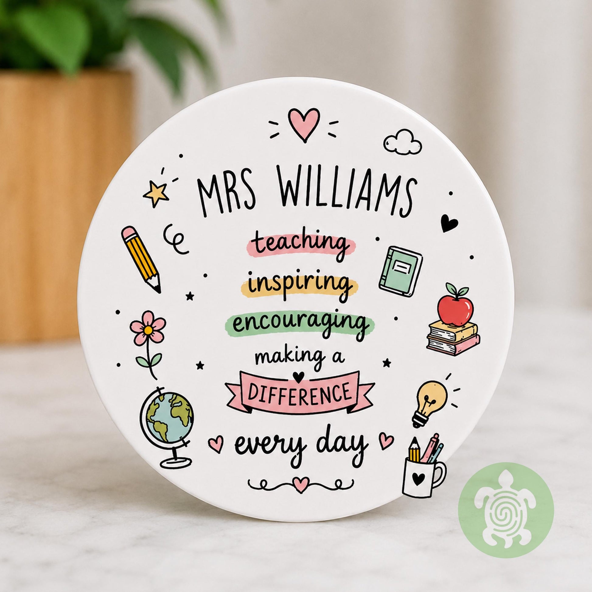Personalised Bright Teachers Mug, Thank You Gift, Teacher Mug With Name, Teacher Appreciation, Gift End of Term, Gift Class Gift,