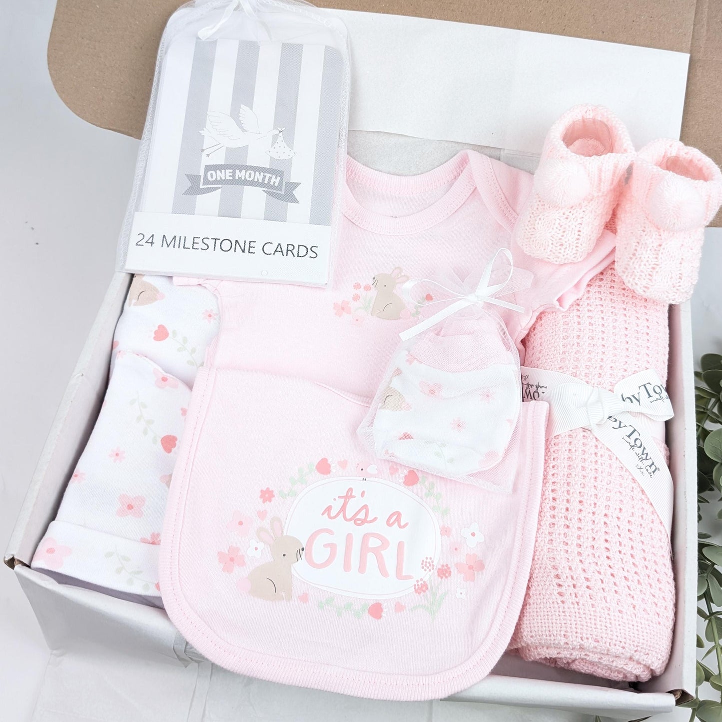 Baby Girl Pink Gift Set | Baby Hamper | Baby Girl Hamper | Baby Shower | Baby Sleepsuit | Baby Gift | Newborn Gift | Newborn Baby Set