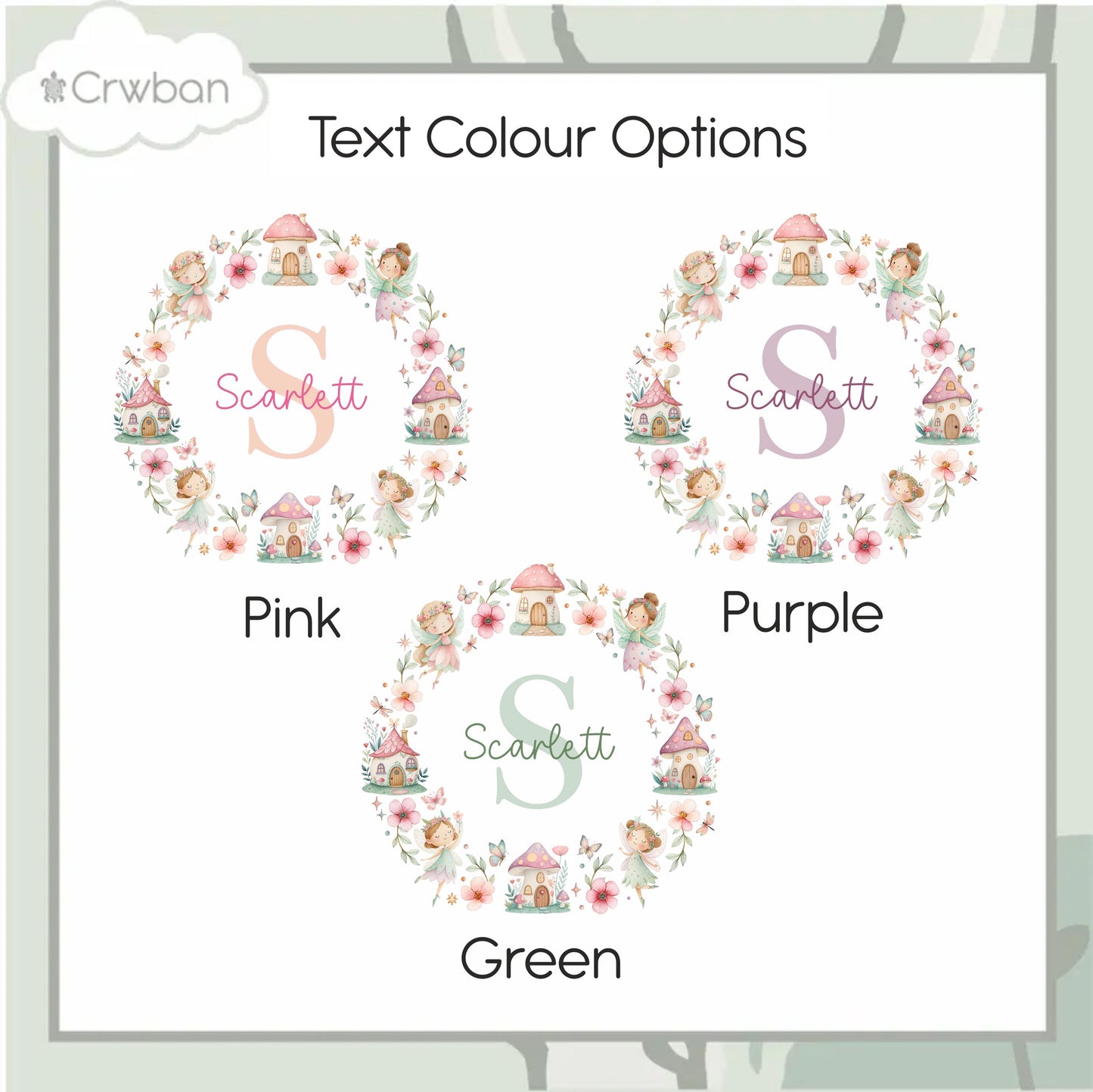 Personalised Fairy T-shirt | Custom Fairy Name Sweatshirt | Personalised Baby Vest, Sleepsuit & Bib | Floral Initial Girls Gift