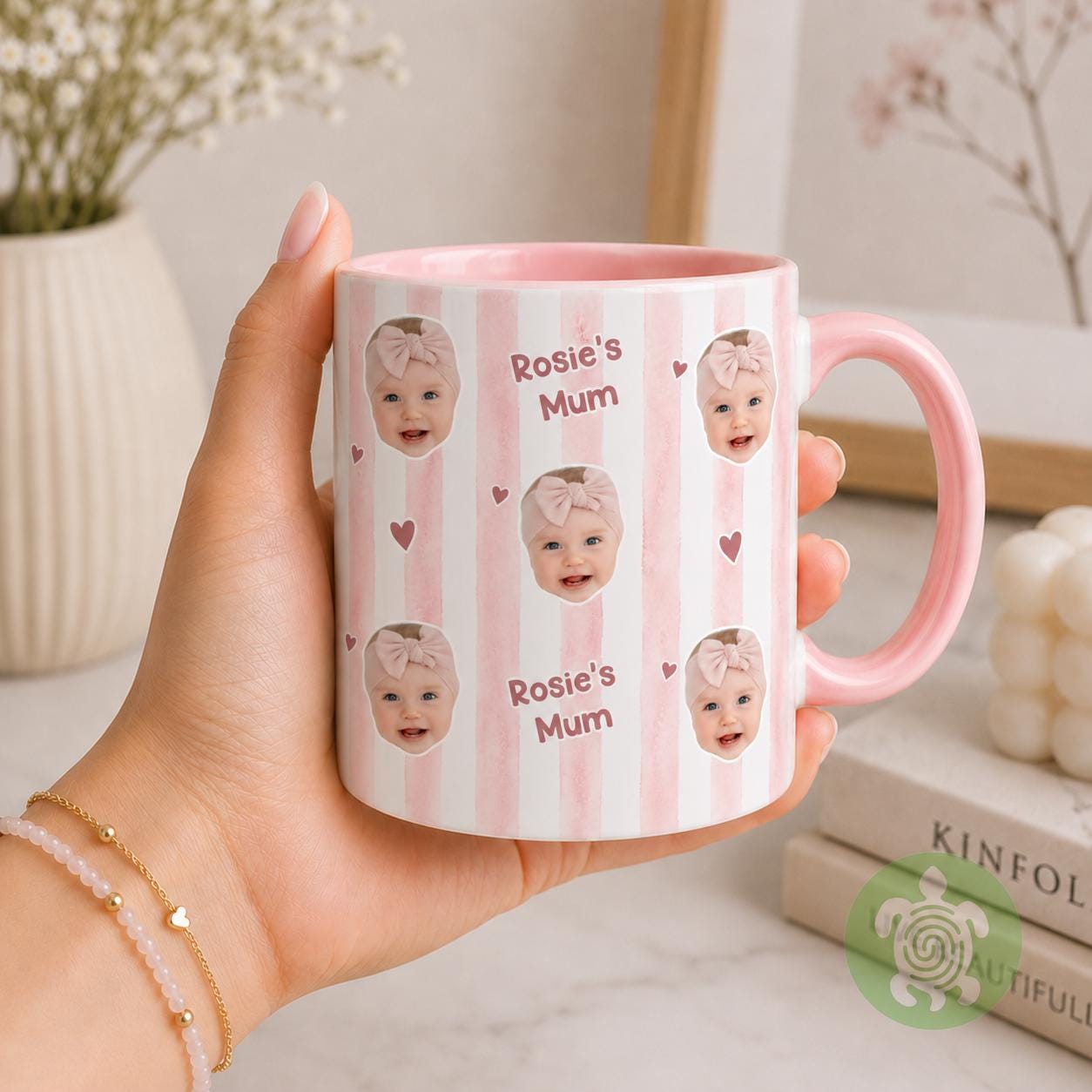 Personalised Baby Face Mug, Mum Dad Mug, Parents Coffee, Birthday Mugs, Gift for New Dad, Grandad Gift With Kids Photo, Best Uncle Auntie