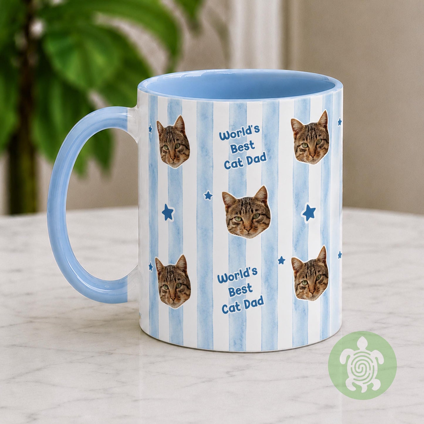 Personalised Cat Face Mug, Pet Mug, Parents Coffee, Birthday Mugs, Gift for Dad, Gift for Mum with Photo, Memorial Gift, Christmas Gift