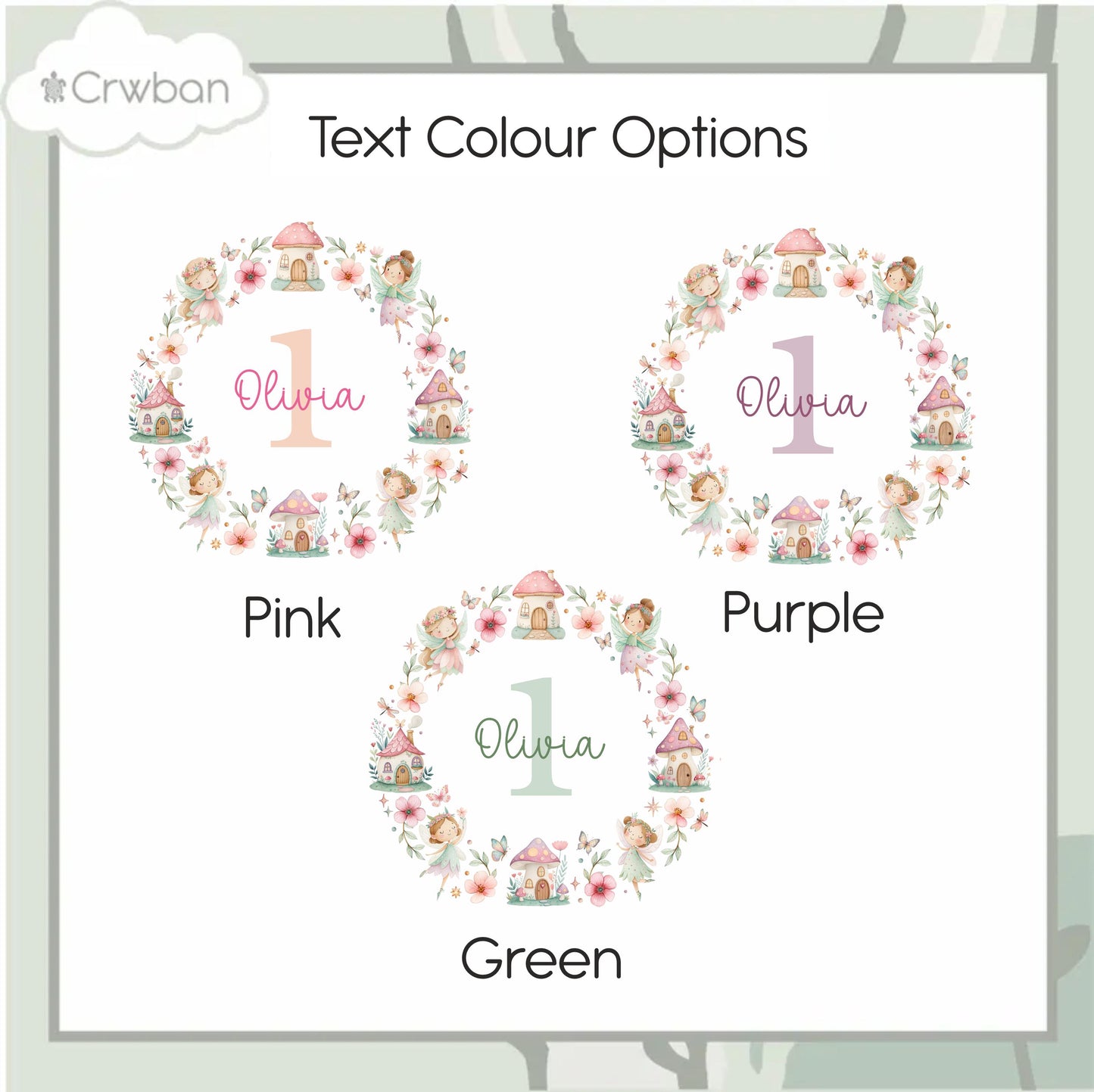 Personalised Fairy Birthday T-shirt | Custom Fairy Name Sweatshirt | Personalised Baby Vest, Sleepsuit & Bib | Floral Number Girls Gift
