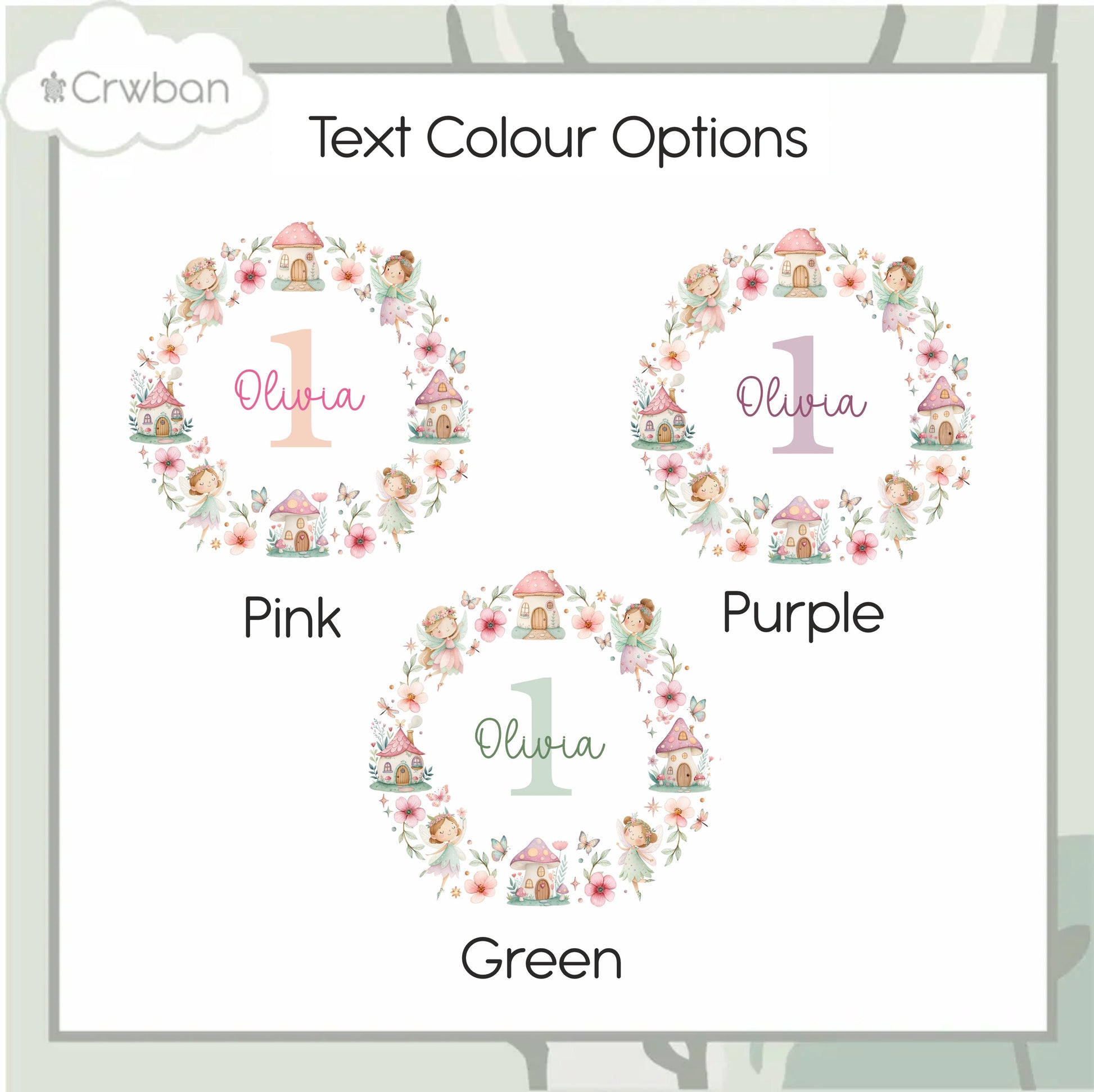 Personalised Fairy Birthday T-shirt | Custom Fairy Name Sweatshirt | Personalised Baby Vest, Sleepsuit & Bib | Floral Number Girls Gift