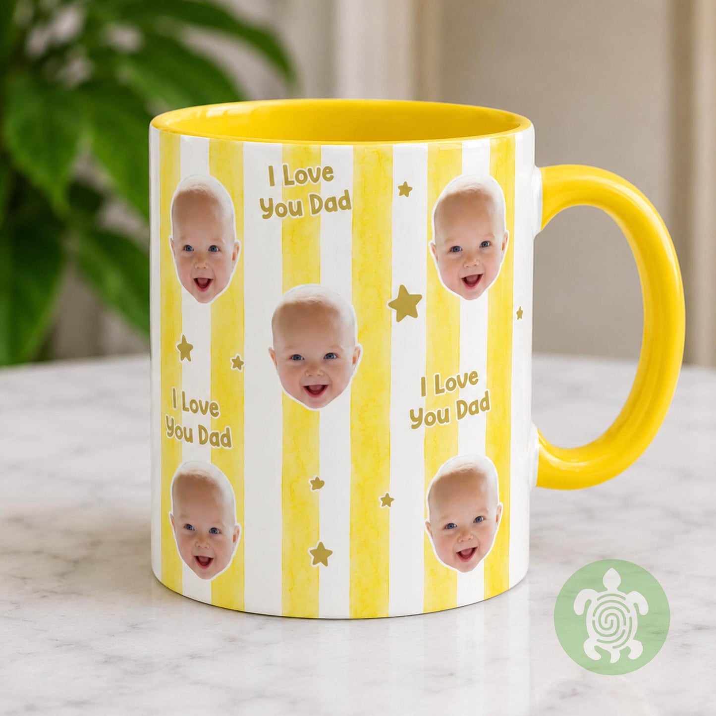 Personalised Baby Face Mug, Mum Dad Mug, Parents Coffee, Birthday Mugs, Gift for New Dad, Grandad Gift With Kids Photo, Best Uncle Auntie