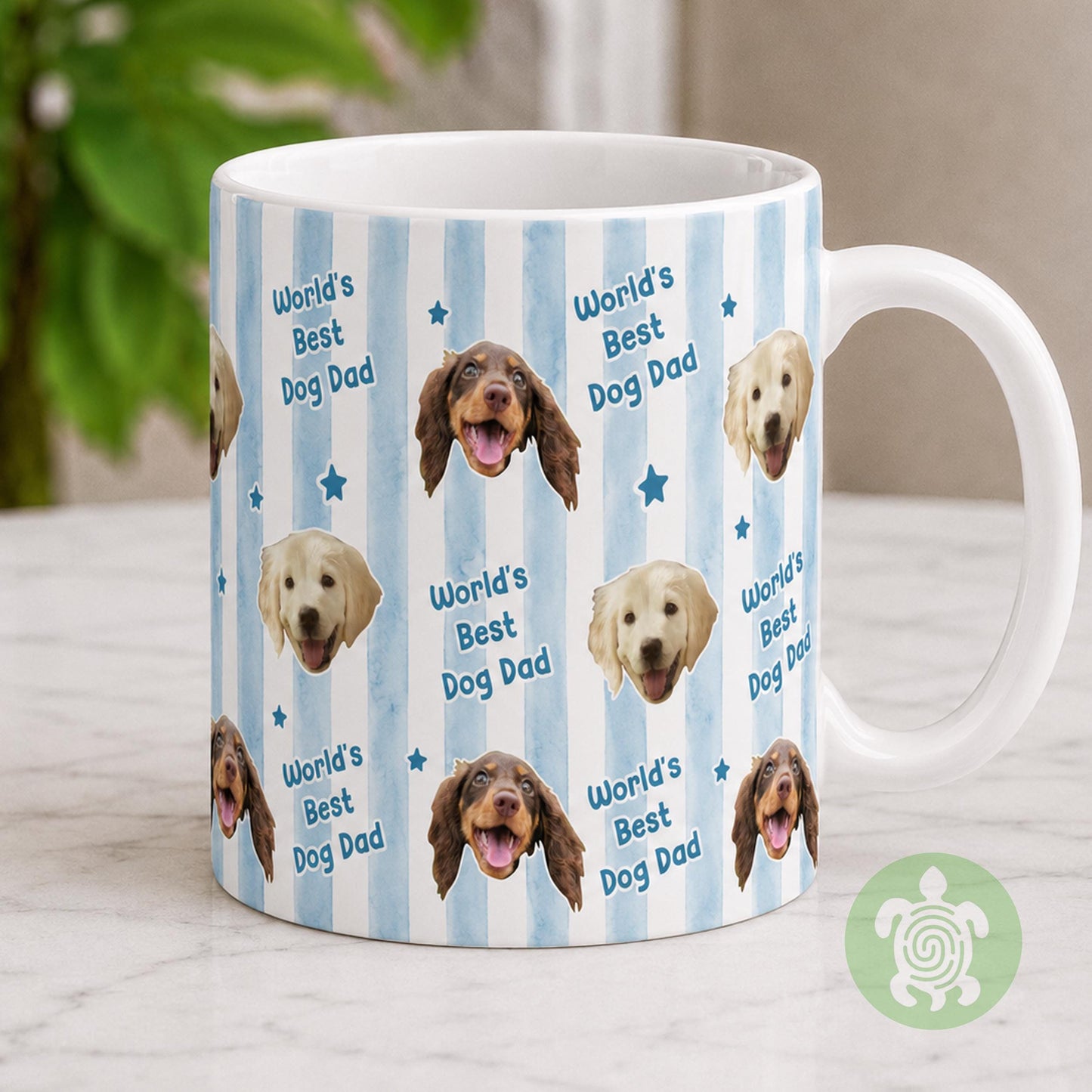 Personalised Dog Face Mug, Pet Mug, Parents Coffee, Birthday Mugs, Gift for Dad, Gift for Mum with Photo, Memorial Gift, Christmas Gift