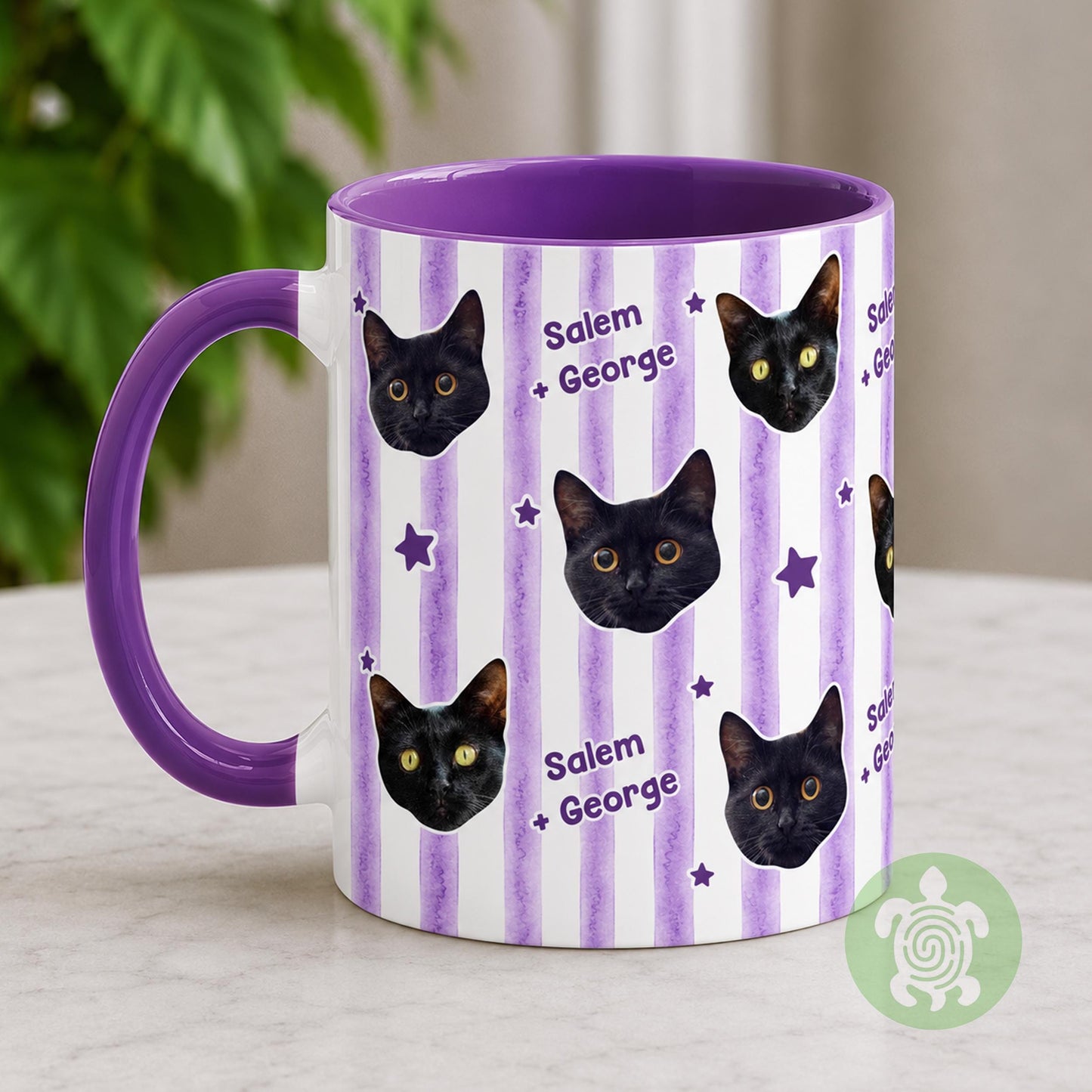 Personalised Cat Face Mug, Pet Mug, Parents Coffee, Birthday Mugs, Gift for Dad, Gift for Mum with Photo, Memorial Gift, Christmas Gift