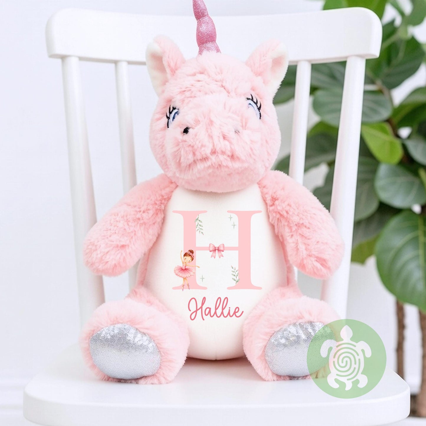 Personalised Ballerina Bunny Plush | Custom Name Bunny | Initial Rabbit | Baby Shower Gift | Christening Gift | Baby Keepsake | Soft Toy