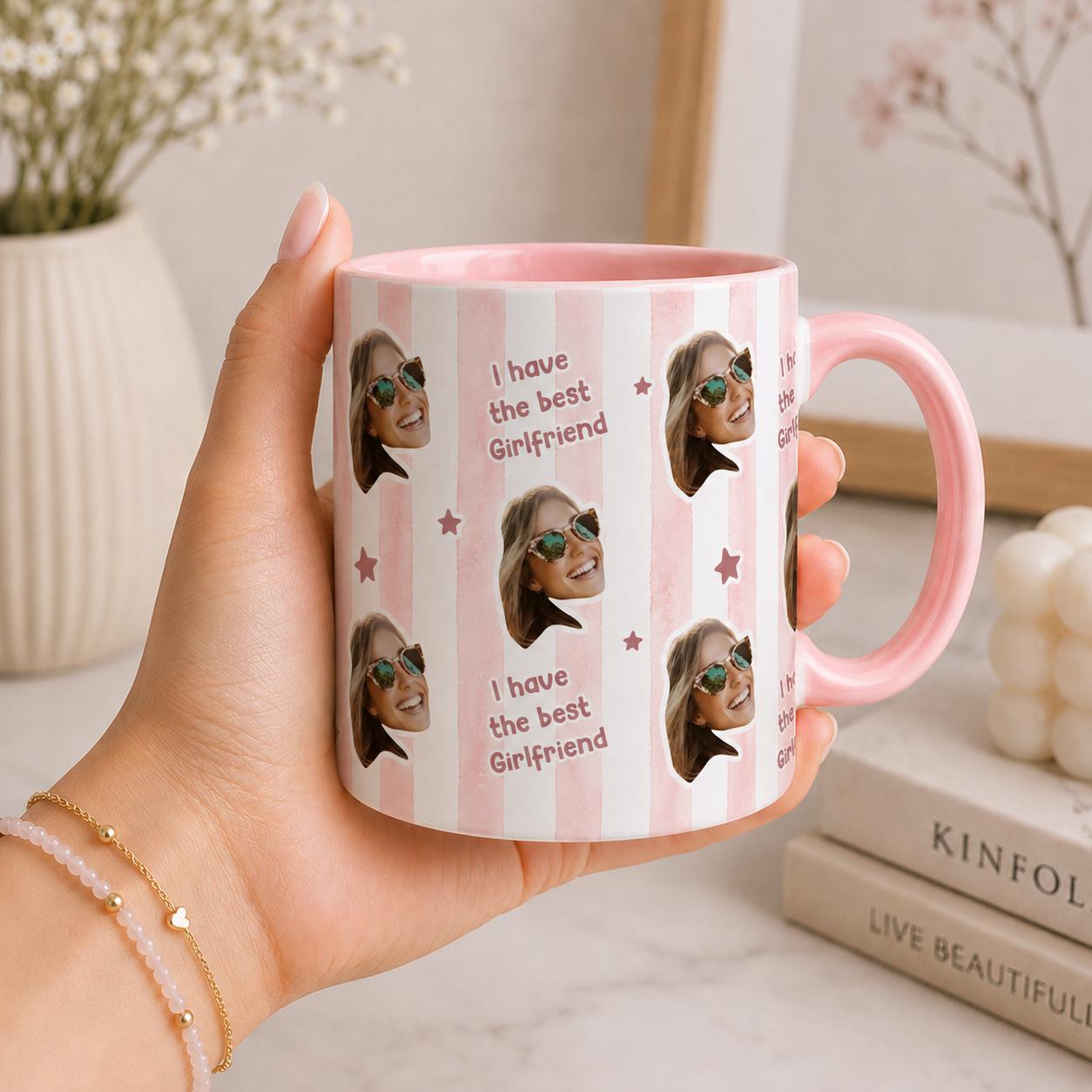 Personalised Novelty Face Mug, Friends Mug, Couple Coffee, Birthday Mugs, Gift for Girlfriend, Gifts with Photo, Christmas Gift