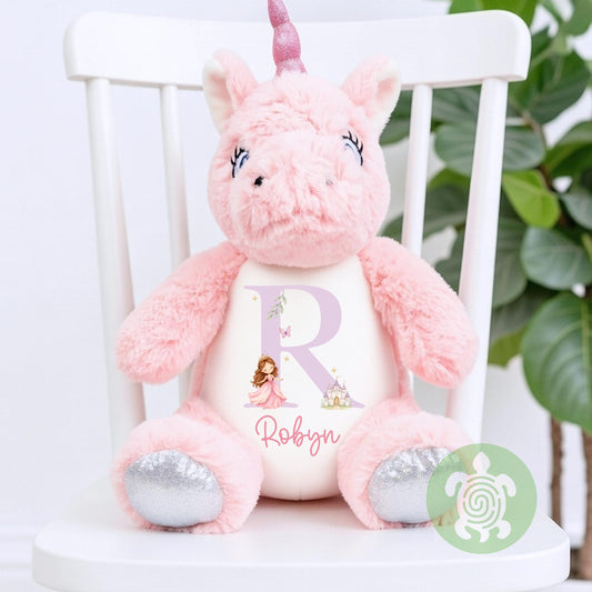 Personalised Princess Bunny Plush | Custom Name Bunny | Initial Rabbit | Baby Shower Gift | Christening Gift | Baby Keepsake | Soft Toy