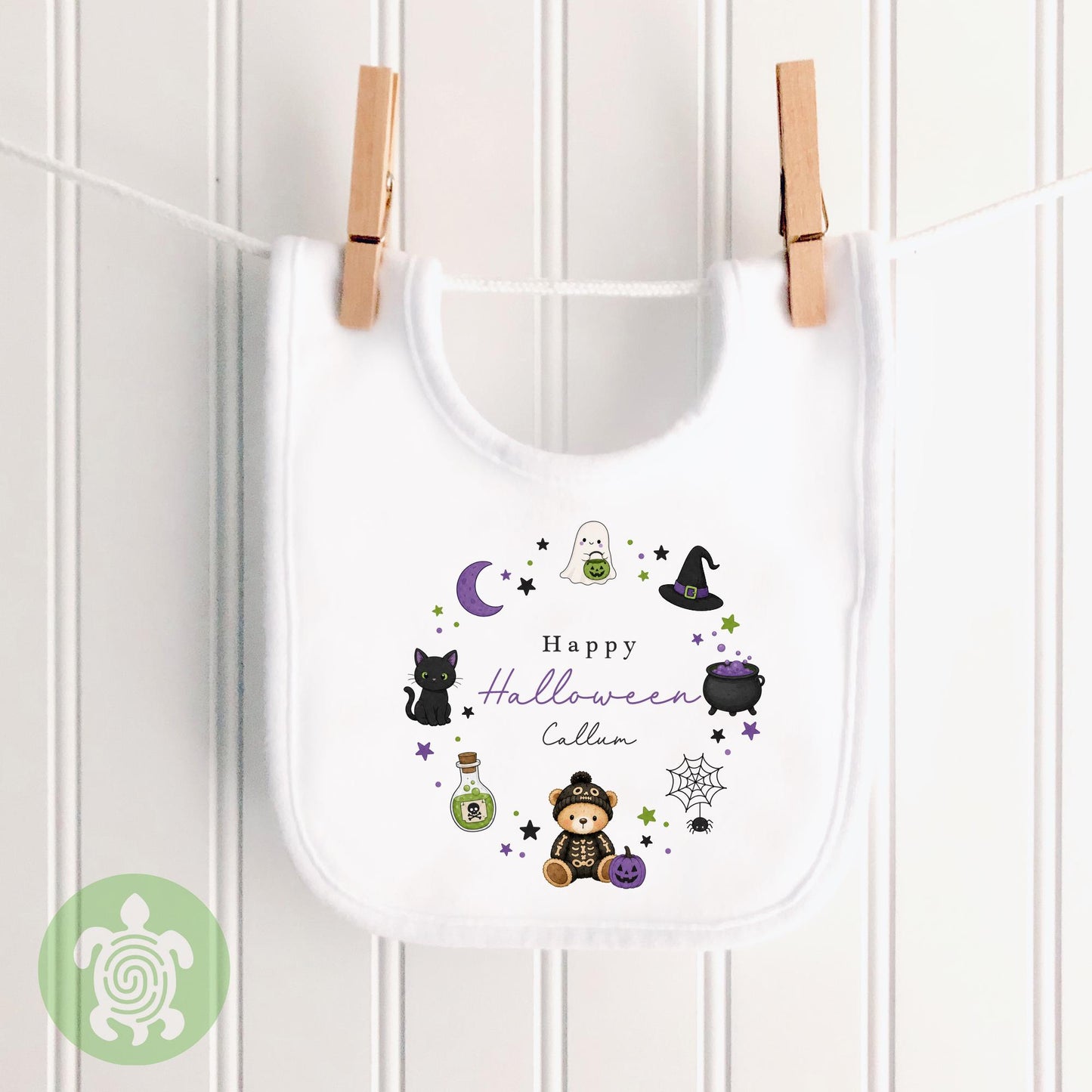 Personalised Happy Halloween Teddy, Baby Halloween, First Halloween Baby vest, Halloween Outfit, Halloween Costume, Baby outfit