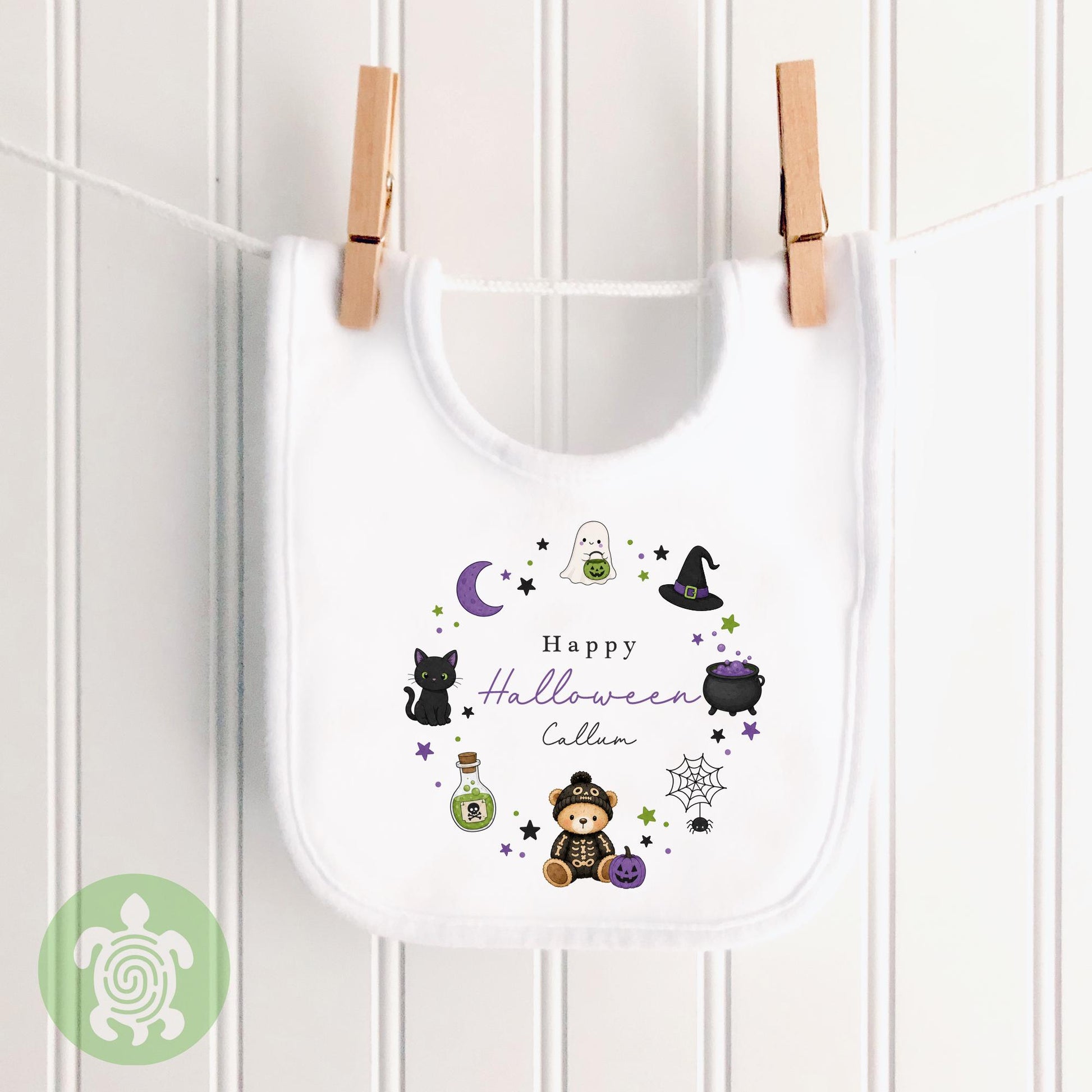 Personalised Happy Halloween Teddy, Baby Halloween, First Halloween Baby vest, Halloween Outfit, Halloween Costume, Baby outfit