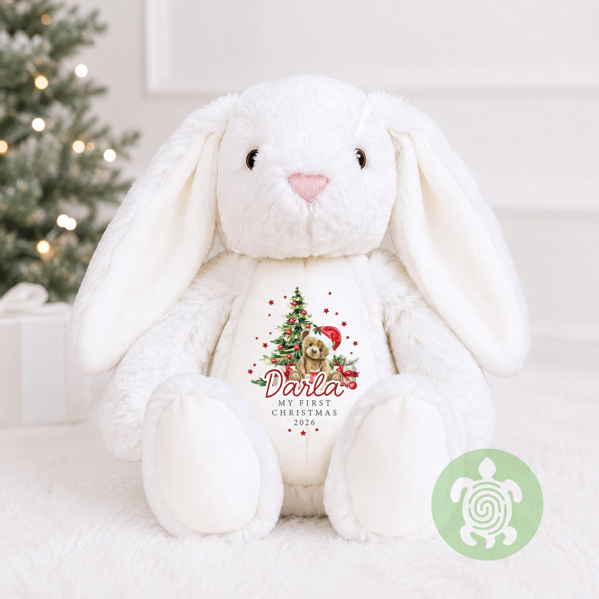 Personalised Red Teddy Christmas Plushie, Christmas Toy, 1st Christmas, Christmas Plush, Christmas Teddy, Christmas Gift, New Baby Gift