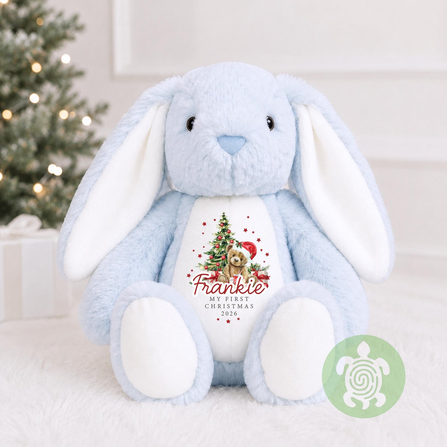 Personalised Red Teddy Christmas Plushie, Christmas Toy, 1st Christmas, Christmas Plush, Christmas Teddy, Christmas Gift, New Baby Gift