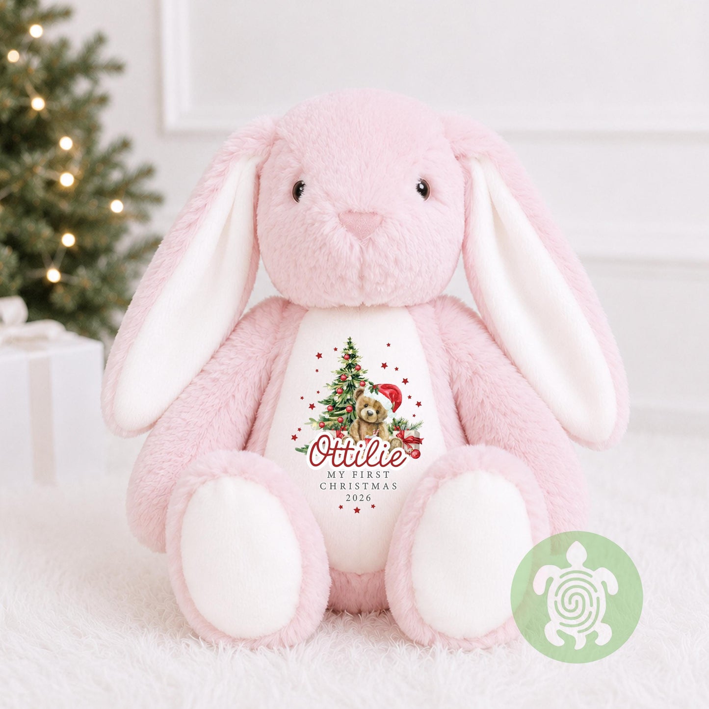 Personalised Red Teddy Christmas Plushie, Christmas Toy, 1st Christmas, Christmas Plush, Christmas Teddy, Christmas Gift, New Baby Gift