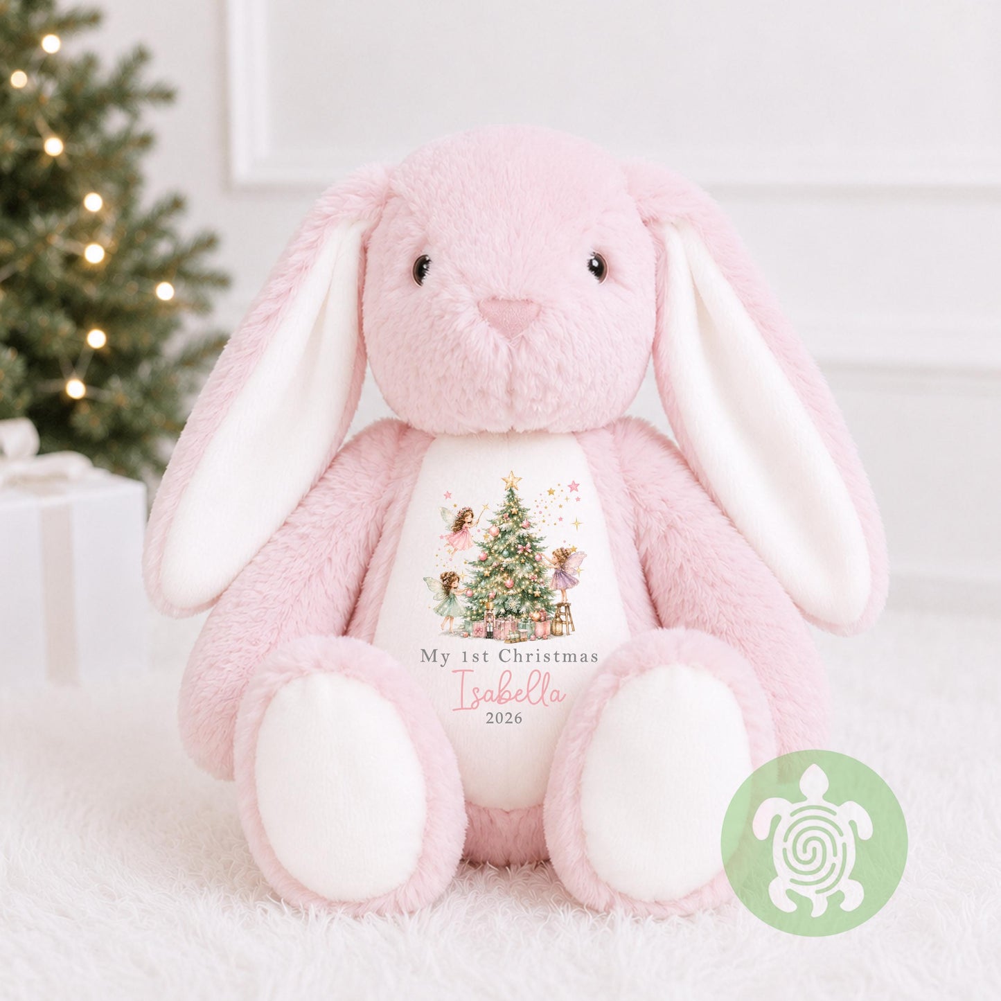 Personalised My First Christmas Pink Fairy, When I wake up it will be Christmas, 1st Christmas Sleepsuit, Babies 1st Xmas, Reindeer Gift