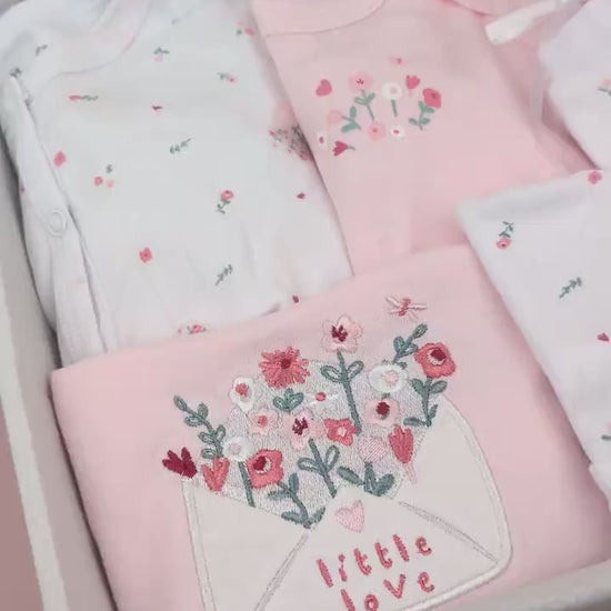 Baby Girl Pink Gift Set | Baby Hamper | Baby Girl Hamper | Baby Shower | Baby Sleepsuit | Baby Gift | Newborn Gift | Newborn Baby Set