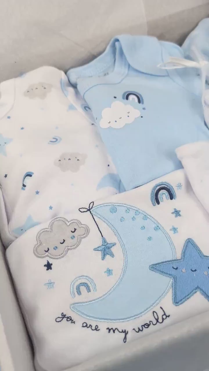 Baby Boy Gift Set | Baby Hamper | Baby Girl Boy Hamper | Baby Shower | Baby Sleepsuit | Baby Gift | Newborn Gift | Newborn Baby Set